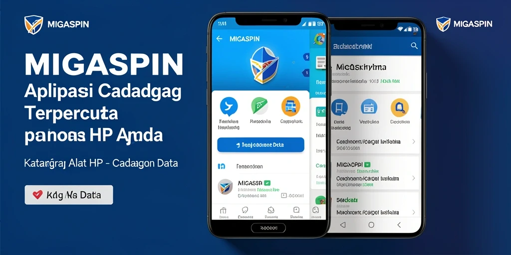 Antarmuka MIGASPIN yang sederhana dan mudah digunakan untuk cadangan data.
