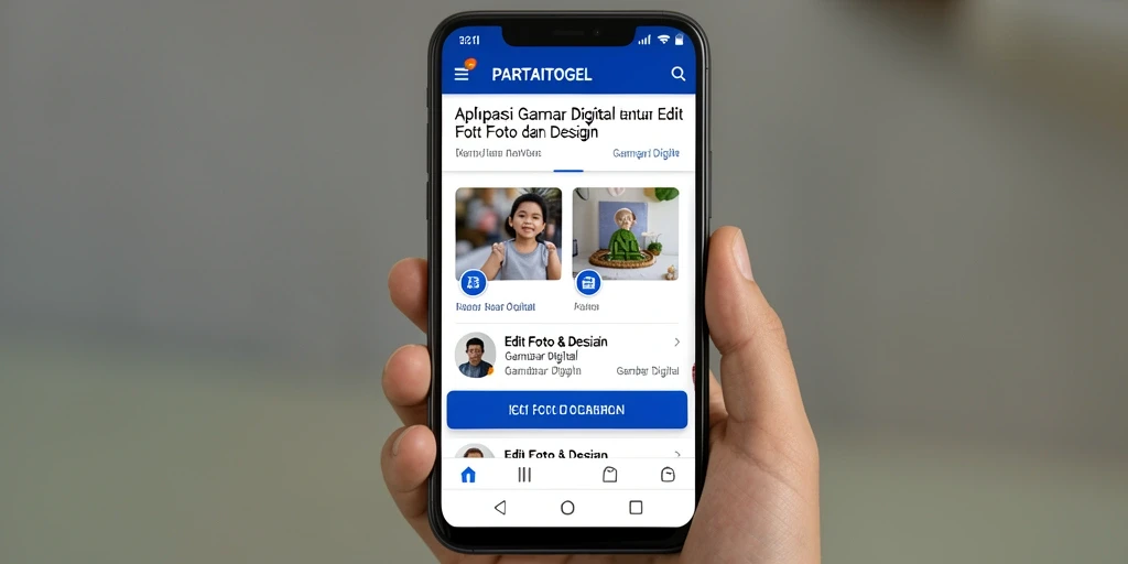 Tampilan antarmuka utama PARTAITOGEL yang intuitif untuk pengeditan gambar.