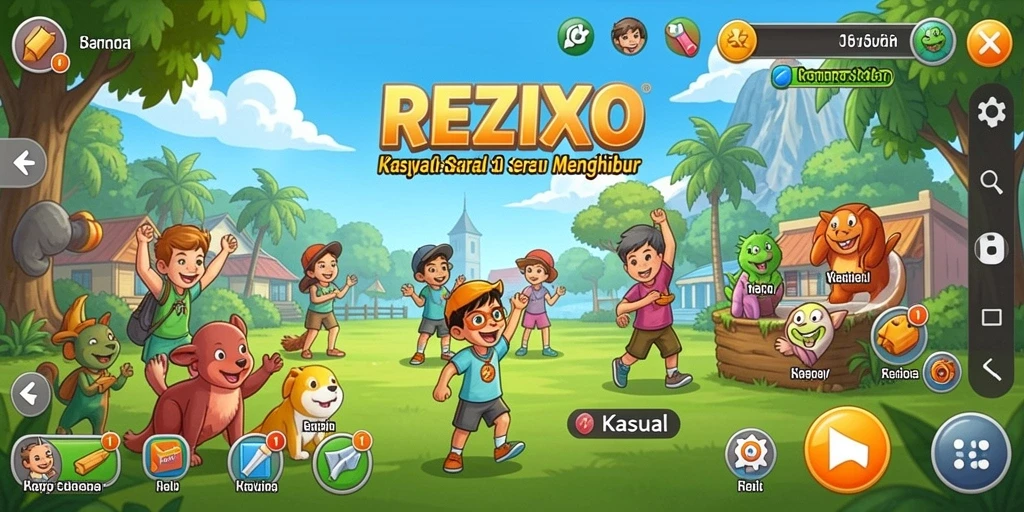 Tampilan antarmuka menarik dan mudah digunakan dalam REZIXO.