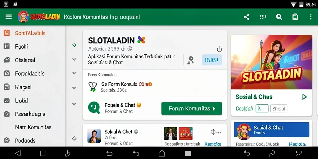 Tampilan antarmuka SLOTALADIN yang ramah pengguna dan menarik.